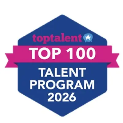 Логотип нагороди Top 100 Talent Program 2026.
